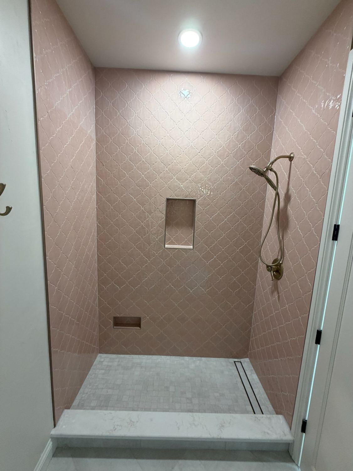 Custom tile shower remodel for a homeowner in Lakewood, CO.